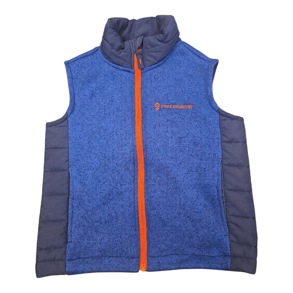 Free Country Blue and Orange Kids Vest